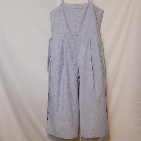 BANANA Republic Women's Striped Cropped Jumpsuit - Picture 7 of 17